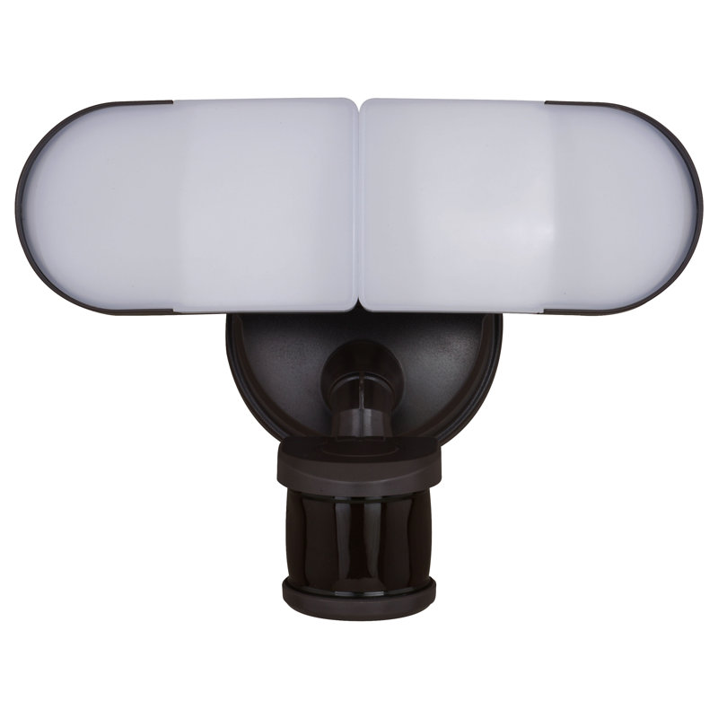 Kristey 2 Light LED Outdoor Motion Sensor Linkable Adjustable Security Flood Light Bronze