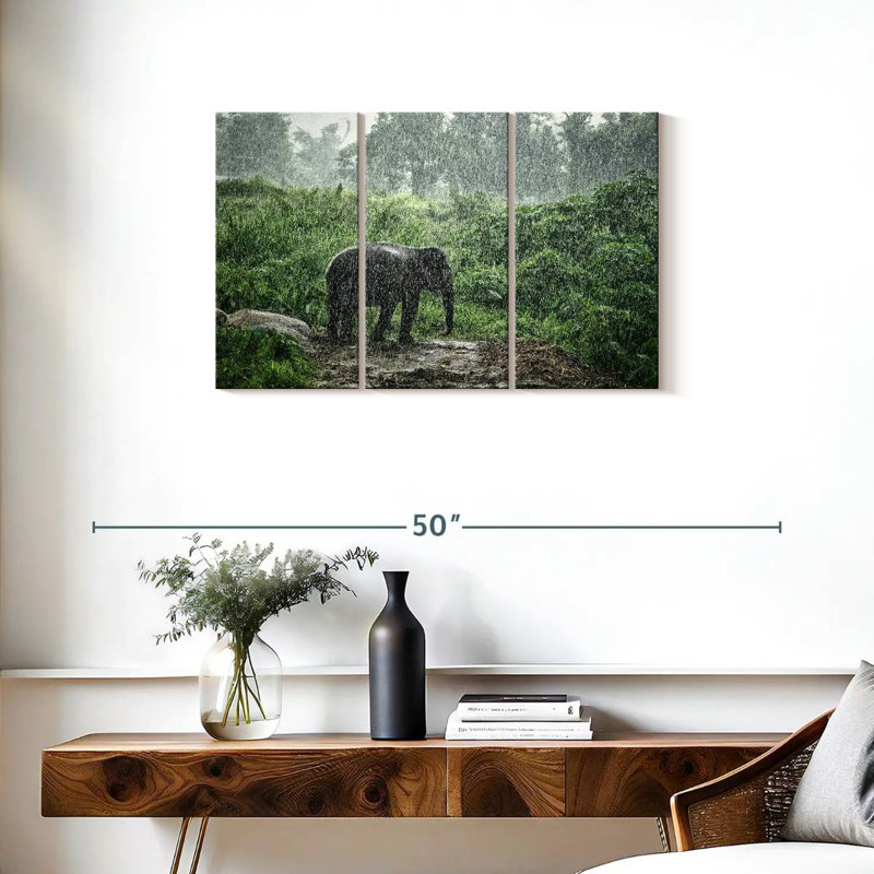 Brampt Elephant Rain Bath, 20" H x 33" W