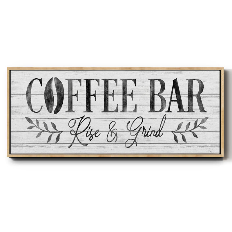 Coffee Bar- Framed Canvas