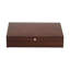 Promotional Brown Silverware Chest with Brown Lining