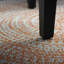 Tapis rond en tweed orange Annalena-575131531