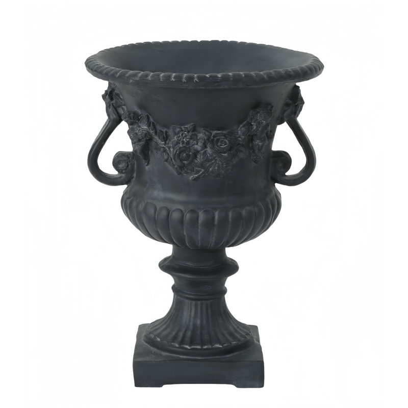 Pot à fleurs léger Mgo Urn, Noir antique