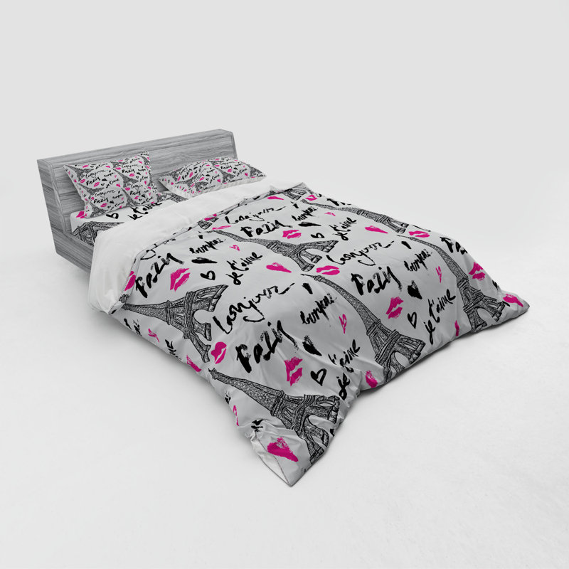 Eclectic Polyester Duvet Cover, Queen Duvet Cover + 3 Additional Pieces