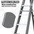 Fibreglass Step Ladder 6-Step 250lbs Grey