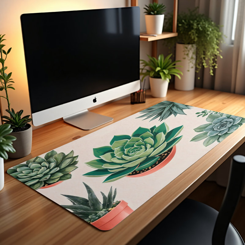 Polyester Desk Pad, 14.4x12.1