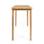 Table de bar d'extérieur rectangulaire minimaliste en finition, bois, hauteur de 40 pouces, profondeur de 44 pouces, largeur de 25 pouces, facile à entretenir, assemblage requis-320606909