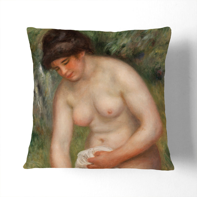 Square Cushion, 40cm H x 40cm W x 15cm D, Stone