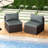 2-Piece Modern Outdoor Sectional Sofa Set-114797004-114797001