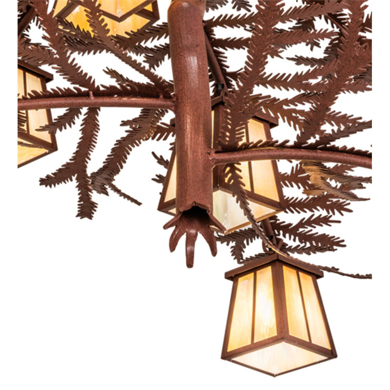 Pine Branch 12 - Light Chandelier