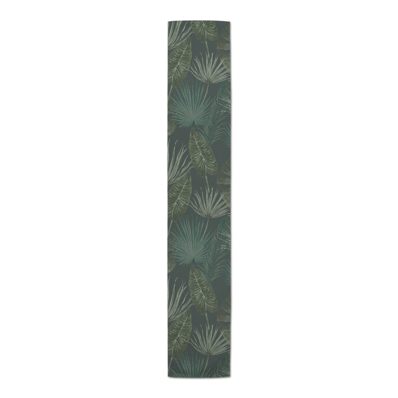 Chemin de table Floral, Gris, L 90 po x l 16 po