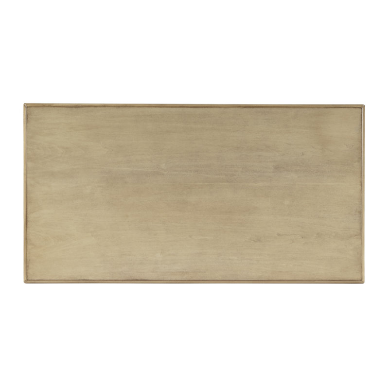 Edmund 38" Writing Desk with Storage, Antique Beige