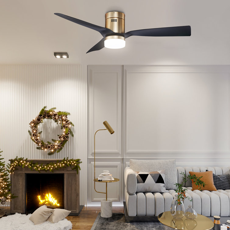 VIVOHOME 52 in. Integrated LED Indoor Coppery Ceiling Fan with Remote Control