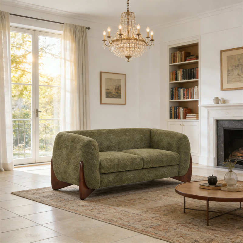 Loveseat, Olive Green