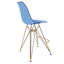 Tabouret Bagimont de 29,5 po de hauteur - Tabouret de bar Mid-Century lustré moderne avec base en chrome doré poli-1610762252