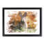 Hare in a Meadow in Abstract - Picture Frame Painting Print-55737717-55737714