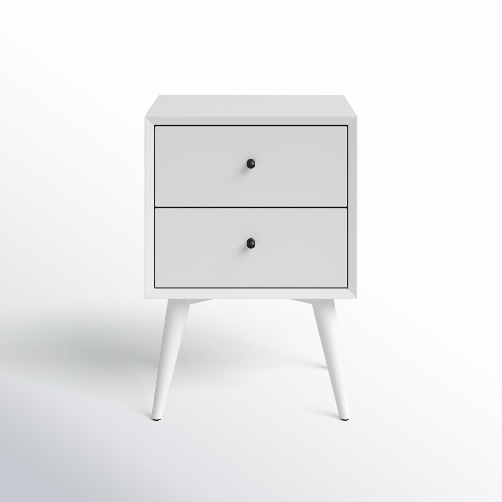 Williams Mahogany Nightstand, White