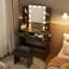 Coiffeuse 31 "avec miroir et 2 tiroirs-1111651193