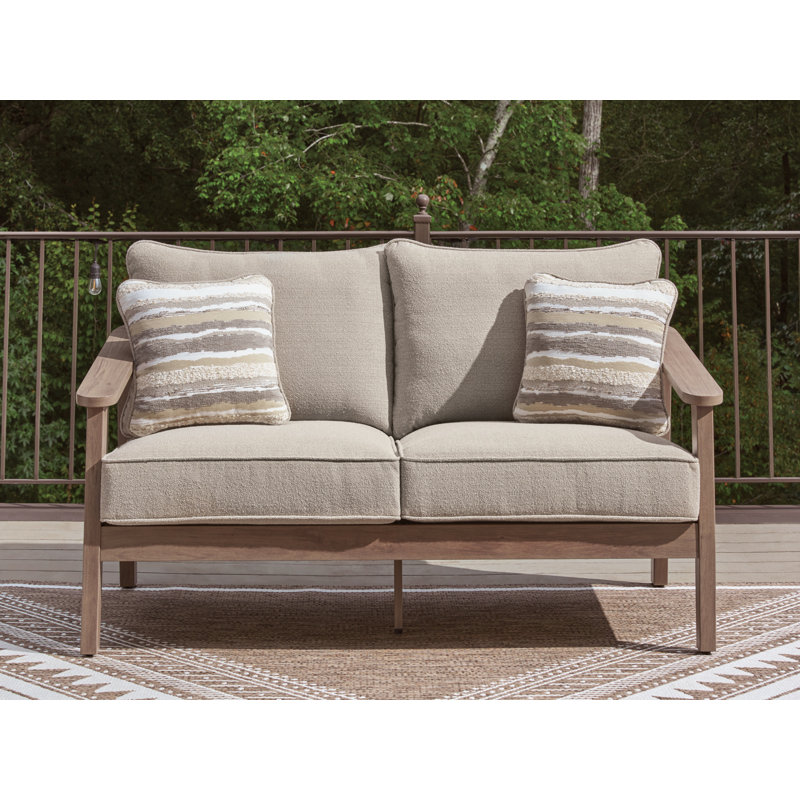 Causeuse d'extérieur avec coussin Kumail