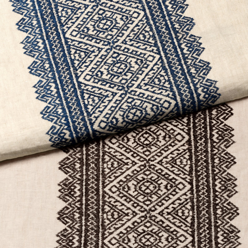 Breckenridge Avon Embroidery Fabric, Denim