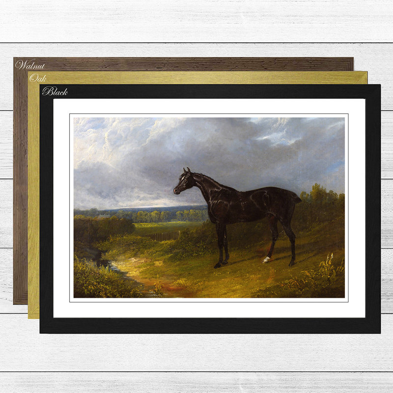 John Frederick - Single Picture Frame Painting, Black