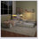 L-Shaped Combination Twin Bed Frame With Trundle And Drawer,3-In-1 Low Corner Platform Bed Linked With Built-In Desk And Led Downlight