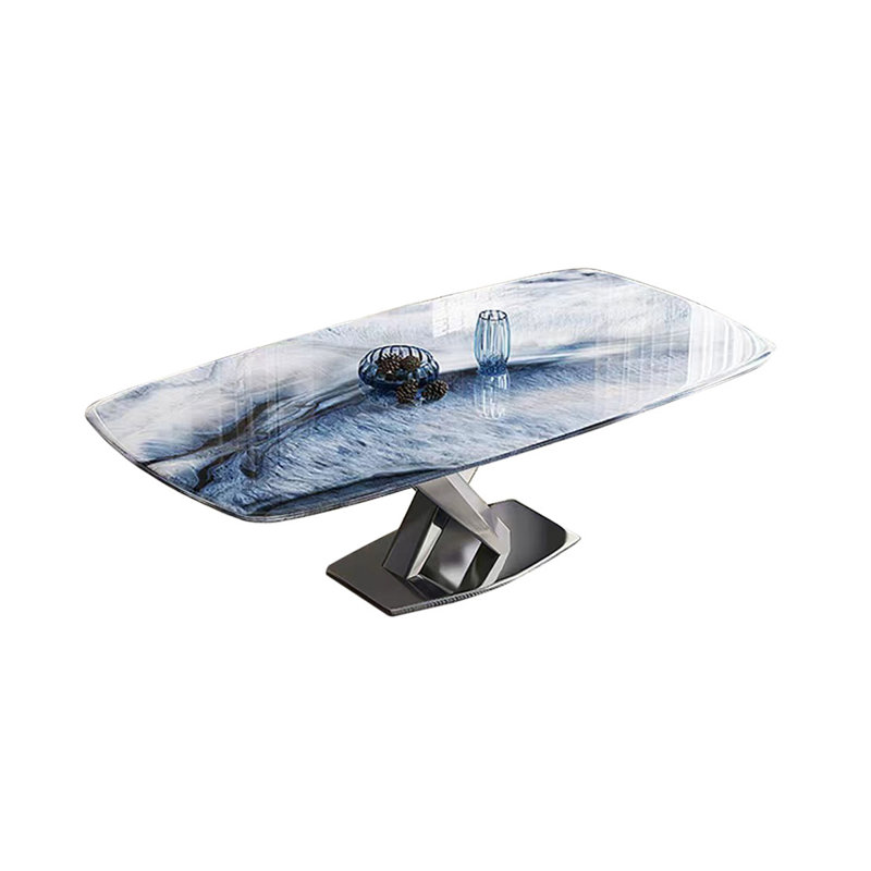 Table de salle à manger de luxe rectangulaire, H 29,53 po x L 70,87 po x l 35,43 po