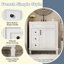 Meuble-lavabo en bois avec lavabo, 2 tiroirs et 1 porte-378245809