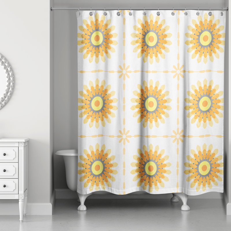 Rideau de douche Rhyley, Jaune