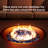 48" Propane Gas Fire Pit Table 50,000 Btu With Rgb Light And Tank Storage Table