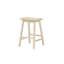 Table rectangulaire 3 pièces à hauteur de comptoir, table rectangulaire avec rangement pour les tablettes, tabourets en bois sans accoudoirs, pieds carrés, capacité de charge de 500 lb, déjeuner en bois synthétique crème