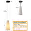 Luminaire suspendu noir conique à hauteur réglable Rennata pour îlot de cuisine (ensemble de 3)-103373868