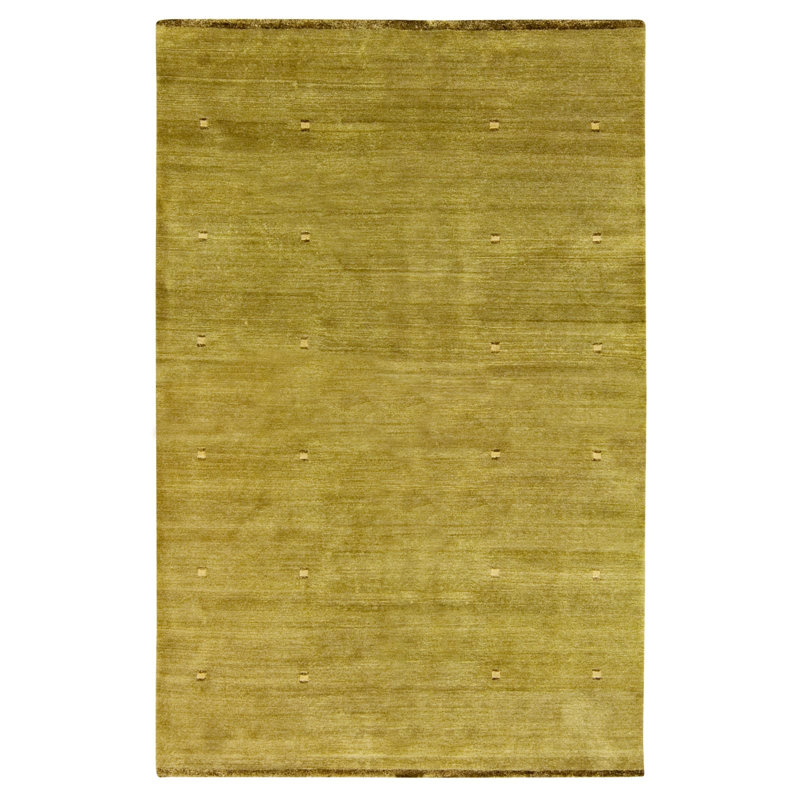 Handmade Silk and Wool Area Rug, Rectangle 10' x 14'