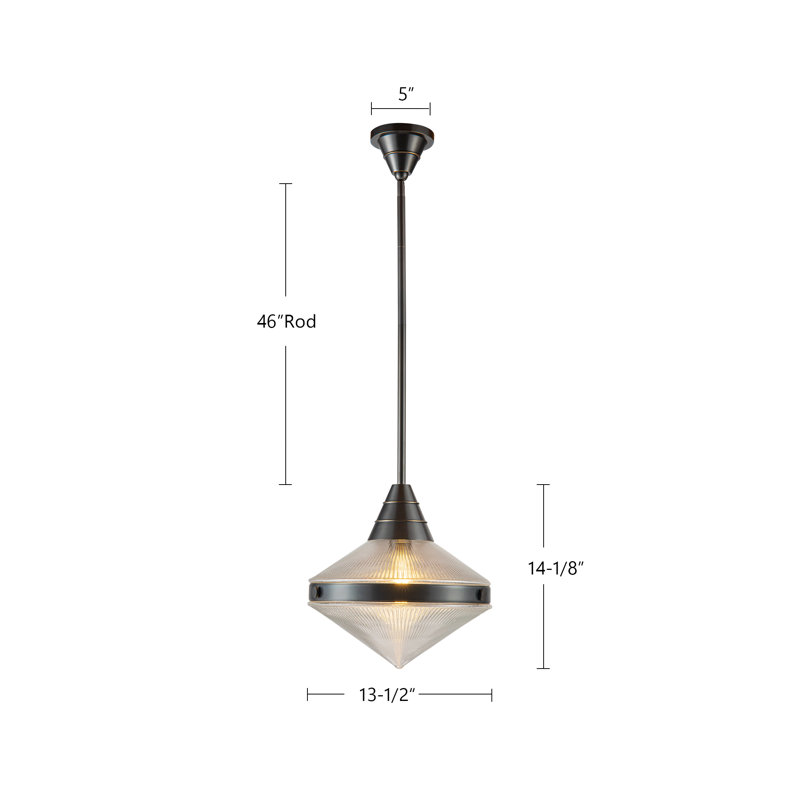 1 - Light Pendant, Polished Nickel, Matte Opal