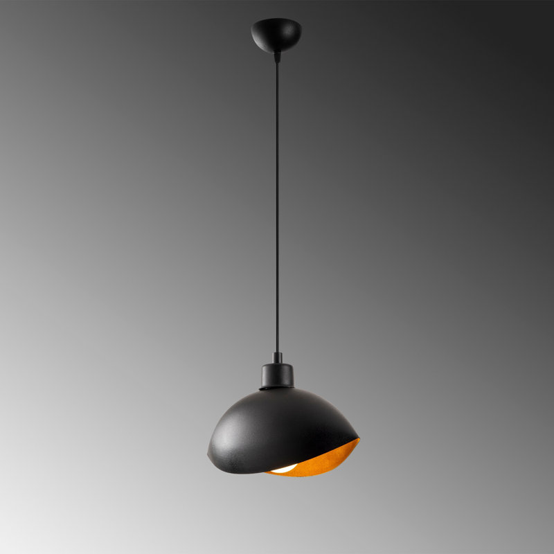 Modern Industrial Chandelier, Black Metal Body, 43.3 x 5.9 inches, Height: 44.1 inches | E27 Socket, Max 40W | Stylish Scandinavian Design, Perfect for Dining Room & Living Spaces, IP20 Rated, 3.5 in Base Plate