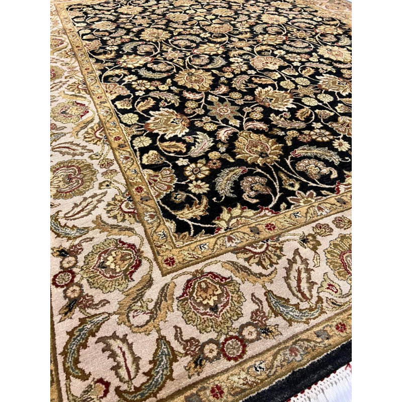 Oriental Area Rug in Black