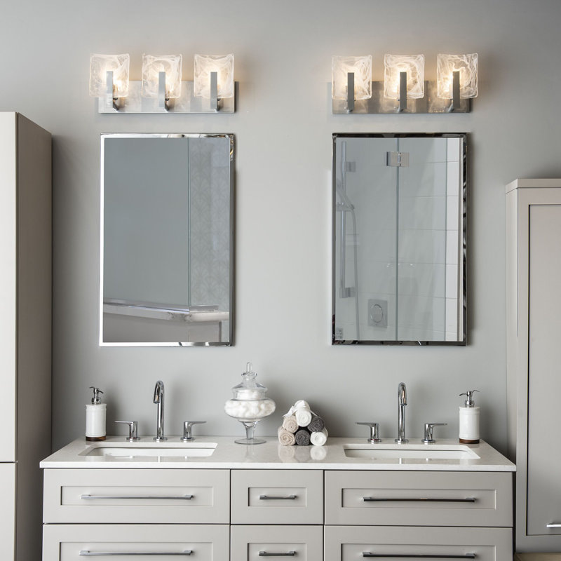 Arc 21.5" W 3 - Light Vanity Light, Modern Brass