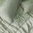 3 PCS Velvet Duvet Cover Set with Throw Pillow Green