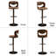 Tabouret de bar à hauteur ajustable (ensemble de 4)-1359931764