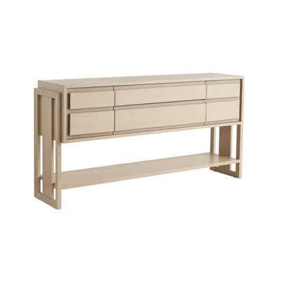 Sunset Key Beckley 68" Wide 2 Drawer Oak Solid Wood Buffet Table