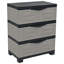 Freestanding Plastic 3-Drawer Storage Unit-484493976