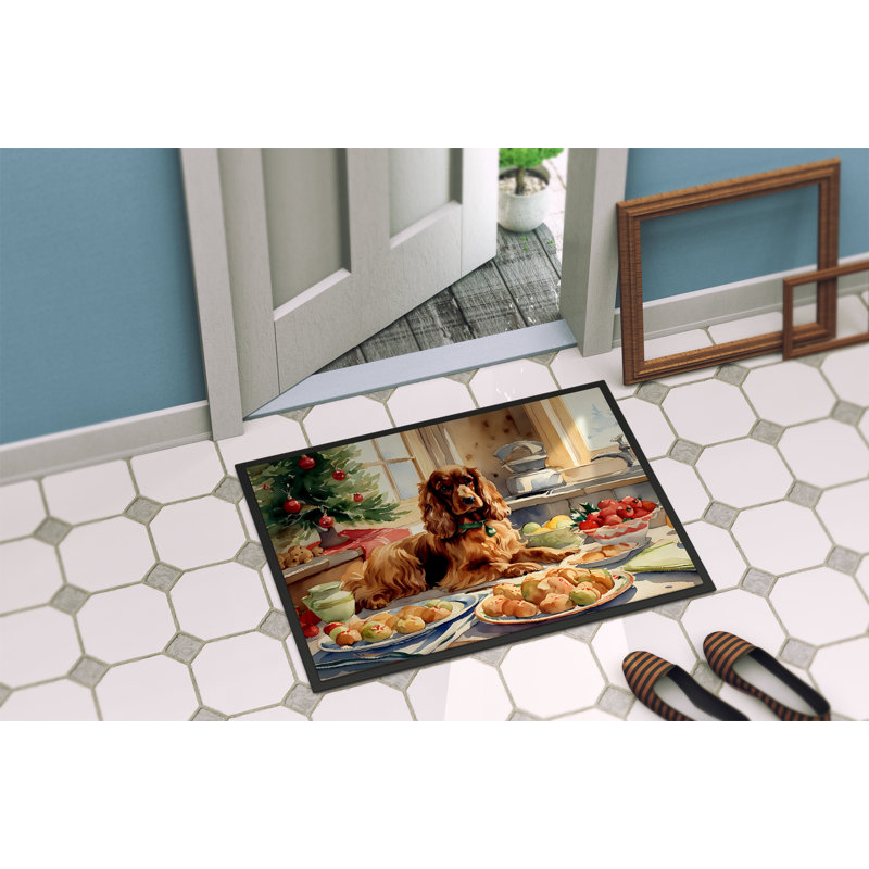Junya Non-Slip Christmas Doormat, 24" W x 36" L