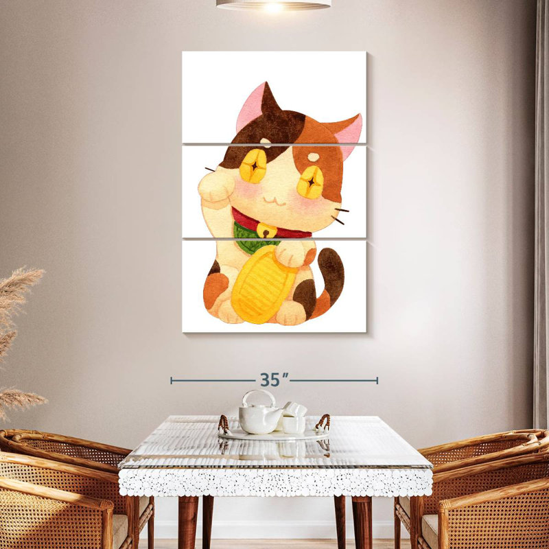 Brampt Chinese Cat, 50" H x 32" W