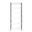 Walk-in en bois et métal avec cinq tablettes - Structure thermolaquée robuste, espace de rangement profond, eau et chaleur, panneau de classement Stain Scratch E0, 2 fois plus épais, structure modulaire, blanc, 16,79 po