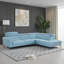Canapé d'angle moderne et contemporain Dann 111,5 po - Sofa d'angle réversible en cuir avec méridienne confortable et design flexible.-713463831-729695456