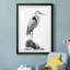 Shoreline Heron In B&W I - reproduction de cadre photo-60284138-60284143