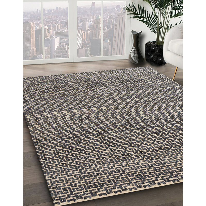 Tapis abstrait moderne 4747, Carré 8 pi