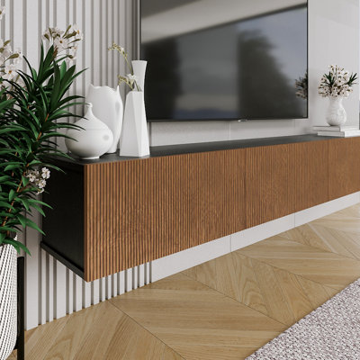 Chatwin Floating TV Stand Wall-Mounted Media Console 70.8'' W Storage Credenza