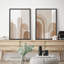 «Mid-Century Yellow Grey», 2 pièces sur toile-99015580-99015581