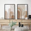 «Mid-Century Yellow Grey», 2 pièces sur toile-99015581-99015583