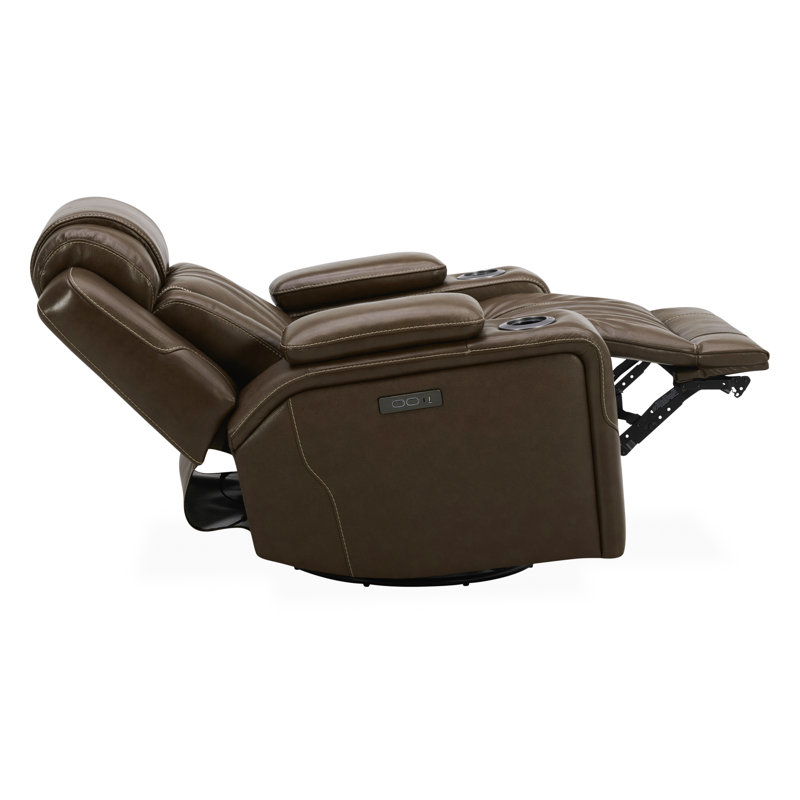 Whitnie Swivel Glide Power Recliner w/ LED Cupholders